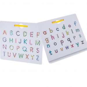 Tableau D'apprentissage De L'alphabet Des Nombres, Tableau D'écriture Magnétique, Jouet Éducatif Pour La Motricité Fine, Fournitures De Classe C-Un - Neuf