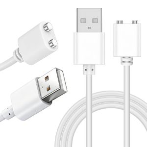 JGD-Lot de 2 c&acirc;bles de charge USB magn&eacute;tiques universels de 7 mm pour masseur, lampe de poche, nettoyeur de visage, montre intelligente et plus encore, c&acirc;ble USB magn&eacute;tique &agrave; 2 broches, c&acirc;ble de - Neuf