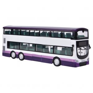 Simulation De Bus Touristique A Deux Etages, Modele De Jouet, Voiture En Alliage 1:76, Son Et Lumiere - Neuf