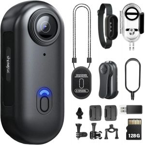 Subzonal-Cam&eacute;ra Corporelle 4k Pov Pro, Cam&eacute;ra Portable Avec Clip Rotatif 360&deg; Et Clip Magn&eacute;tique, Enregistrement 120 Minutes, Id&eacute;ale Pour Conf&eacute;rences, Voyages Et Pnades (4k-P-128g) - Neuf