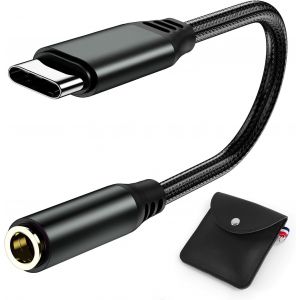 Adaptateur Usb C Jack 3.5Mm Adaptateur Usb C Vers Jack Pour Iphone 16 Samsung Galaxy S25 S24 Ultra A55 A56 A16 A35 A54 S23 S22 Fe Adaptateur Ecouteur Usbc Pour Iphone 15 Google Pix[CAS6211775] - Neuf