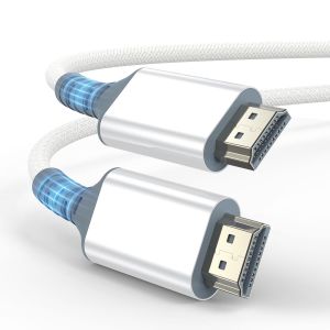 Câble Hdmi 2.1 3M, 8K Ultra Haut Débit 48Gbps Câble Hdmi 4K@120Hz,8K@60Hz Avec Earc/Hdcp2.3/Hdr10+ Compatible Avec Tv/Ps5/Xbox Series/Pc/Sam-Sung/Sony/Projecteur/Monitor - Neuf