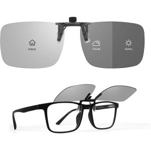 Lunettes De Soleil Photochromiques À Clipser, Polarisées Uv400, Lunettes De Conduite Anti-Éblouissement Pour Homme Et Femme, Vision Hd Et Plus Sûres Pour Lunettes De Prescription. Idéales - Neuf