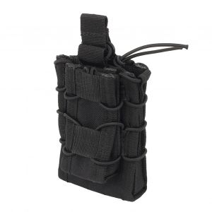 Porte-Chargeur De Munitions Portable D'exterieur, Sac De Rangement A La Taille, Mini Pochette Pour Chargeurs, Pour La Chasse (Noir) - Neuf