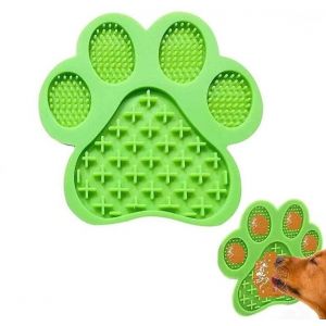 Tapis &Agrave; L&eacute;cher Au Beurre De Cacahu&egrave;te Pour Chiens Et Chats &iquest; Tapis De Bain Amusant Avec Ventouses, Distributeur D'aliments Lents Et Bienfaits Pour La Sant&eacute; Dentaire - Neuf