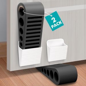 MEVRONISSHOP-Arr&ecirc;ts de Porte pour le Sol, Antid&eacute;rapants, Durables et R&eacute;sistants, Cale Porte Caoutchouc, Stop Porte sol pour Toutes les Surfaces. - Neuf