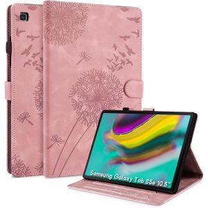 TIANYI-Coque Samsung Galaxy Tab S5e 2019 Pissenlit Housse en Tablette Cuir TPU Cover Case &Eacute;tui Housse de Protection pour Samsung Galaxy Tab S5e 10.5 Pouces SM-T720/SM-T725 Or Rose - Neuf