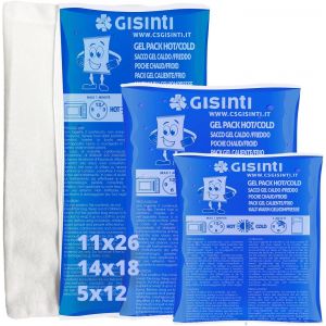 KALANKA-Poche de Glace Réutilisables Effet Chaud Froid Poche de Gel Réutilisables pour Micro Onde & Congelateur + Pochette en tissu - Neuf