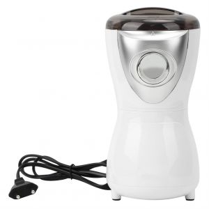 Hjlian Moulin A Cafe Electrique Domestique Avec Lame En Acier Inoxydable, Prise Ue Blanche 220 V - Neuf