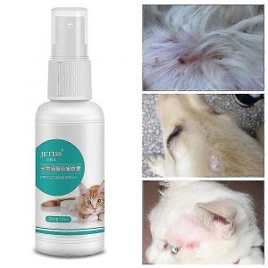 Spray De Traitement Contre La Teigne Par Defaut Pour Animaux De Compagnie, Chats Et Chiens, Spray De Soin De La Peau Pour Chiens, Usage Externe Z33223 - Neuf