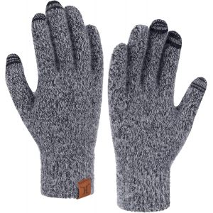 Women Winter Warm Knit Work Touch Gloves For Sms Running Thermal Glove Anti Cold Gift Woman"".[J654] - Neuf