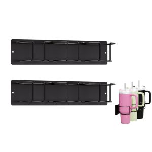 Organisateur Magn&eacute;tique Pour 3 Gobelets Stanley - Support De Rangement Mural Et Pour R&eacute;frig&eacute;rateur - Neuf