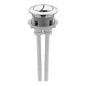 Bouton-poussoir double de 38 mm pour couvercle de r&eacute;servoir de toilette - Neuf