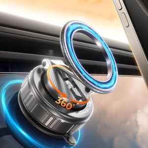 2025 Mise À Niveau 360° Support Téléphone Voiture Magnétique - Avec Ventouse Puissante [89 + Lbs Et Aimant Puissant De 2800 Gf ] Pour Votre Voiture/Salle De Sport/Miroir/Cuisine[Car785178] - Neuf