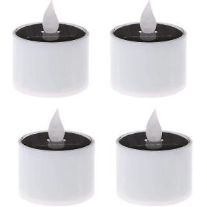 Bougie solaire: Ensemble de 4 lampes th solaires led,Ip65,blanc - Neuf