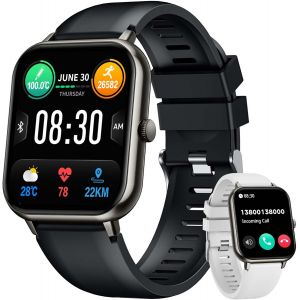 Montre Connectée Pour Homme Smart Watch: 1,83"" Montre Intelligente Avec Fréquence Cardiaque Moniteur Sommeil Oxymètre 100+ Sport Mode Ip67 Étanche Podometre Tracker D'Activité[MON8300021] - Neuf