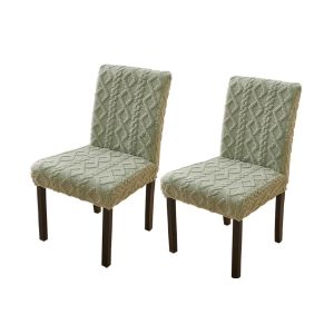 Lot de 2 housses de chaise universelles pour salle &agrave; manger et &eacute;v&eacute;nements - Neuf