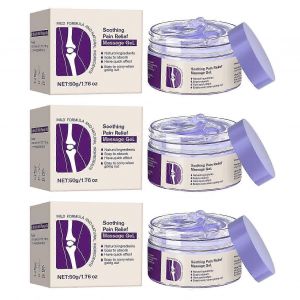 Gel De Massage Violet Pour Soulager Les Douleurs Articulaires, Ideal Pour Les Activites Articulaires Sur Tout Le Corps, Apaise Les Genoux, Les Lombaires, Le Cou, Les Mains Et Les Pieds - Neuf