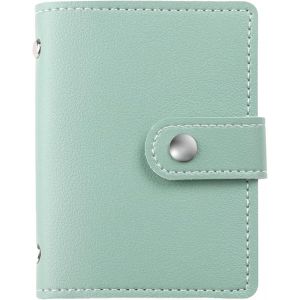 CAUC-Vert Classique Porte-Cartes de Cr&eacute;dit en Cuir Souple avec Protection,Portefeuille Compact pour Homme et Femme,Fentes pour Cartes de Cr&eacute;dit, Fid&eacute;lit&eacute; et Visites - Neuf