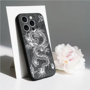 TRAHOO-Compatible avec Xiaomi Redmi Note 12 Pro 5G &Eacute;tui Souple TPU Anti-Choc Dessin Dragon - Neuf
