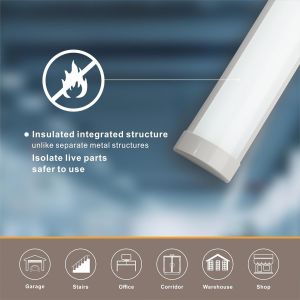 Reglette Led 120 Cm (Paquet De 4) 40W Neon Led Garage 6400K 3550Lm Blanc Super Lumineuxfroid Ultra Fin,Tubes Lumineux Faciles &Agrave; Installer Pour Bureaux,Entrep&ocirc;ts,Garages - Neuf