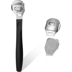 3pcs R&acirc;pe &Agrave; Pied Pedicure, Rapeuse Pieds Anti-Callosit&eacute;s, Coupe Cors, Rasoir Pour Talons, Professionnel Pedicure Kit Outils Avec 10 Lames Outil, Outil De Soin Des Pieds, Poign&eacute;e Noire - Neuf