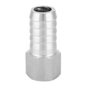 Raccord cannele BSPP 1/4"" en acier inoxydable, raccord rapide pour tuyau filete femelle BSPP 1/4""-§¶12 - Neuf