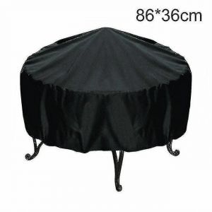 Housse de barbecue extérieure imperméable à l¿eau de barbecue imperméable à la pluie Imperméable à la poussière Couvre de barbecue rond (86 * 36cm) - Neuf