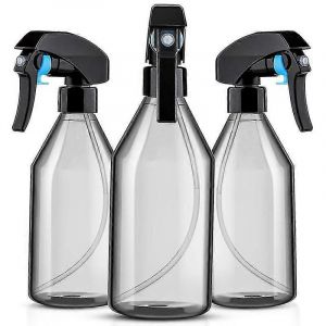 Flacons pulv&eacute;risateurs en plastique pour les solutions de nettoyage,r&eacute;cipient vide r&eacute;utilisable de 10 oz avec trigg noir durable - Neuf