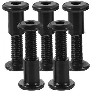 Lot de 5 vis de fixation M6 x 25, boulon, écrou borgne, tête fraisée, écrou cylindrique, connecteur - Neuf