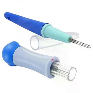 Paquet de 2 outils de feutrage à l'aiguille stylo Style outil de feutrage à l'aiguille avec 3 aiguilles et outil d'aiguille de feutrage de style poinçon - Neuf