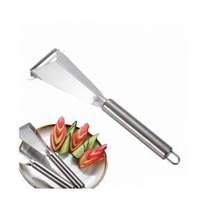 Couteau Triangulaire &Agrave; D&eacute;couper Les Fruits Et L&eacute;gumes En Acier Inoxydable - Neuf