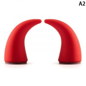 3d Little Devil Horn Autocollants en silicone pour femme D&eacute;coration d'horloge au volant - Neuf