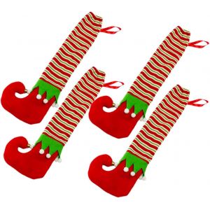 Pièces (Elfes), De Noël Président De La Jambe Couvre, De Noël Président De Chaussettes Antidérapantes Président Chaussettes Pour Noël, Des Décorations De Table, Décorations De Fête - Neuf