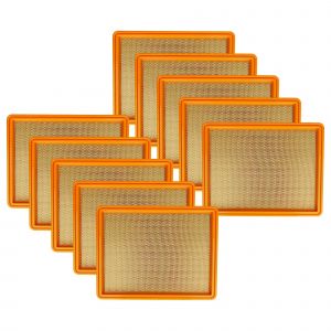 vhbw Set de 10x filtres d'aspirateur compatible avec K&auml;rcher NT 702 I, NT 702 Eco, NT 720 aspirateur - Filtre principal, filtre pliss&eacute; plat - Neuf