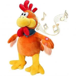 Jouet en peluche &eacute;lectronique interactif, poulet chantant et chantant, 38 cm, animal en peluche &eacute;lectrique - Sincere - Neuf