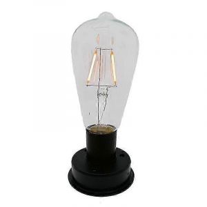 1pc Solaire Led Tungstène Filament Ampoule Lampe 2800k Capteurs De Lumière Automatiques Clôture Veilleuses Pour Gard - Neuf