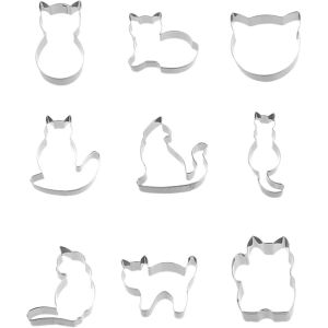 Chenquansarl-Lotde9emportepicesenformedechatvifessepatteet3formesmignonnespourftethme - Neuf