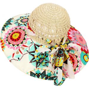 Femme Chapeau De Paille Pliable Chapeau De Soleil Plage Large Bord Upf 50+ Chapeau De Panama Élégant Chic Capeline D'été Anti Uv Casquette À Visière Fibre Fraîche Respirant Pour Voyage Vacances - Neuf