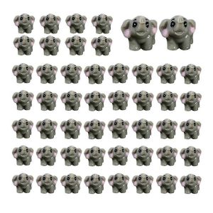 Lot de 50 mini figurines d'animaux de la jungle en résine, miniatures d'animaux minuscules, B - Neuf