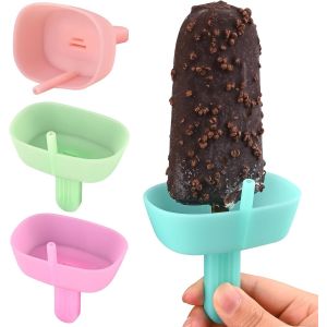 Eryi-Support À Glace En Silicone Pour Enfants, Réutilisable, Anti-Gouttes, Avec 2 Fentes, Convient Pour Les Tiges De Taille Standard Et Large - Neuf