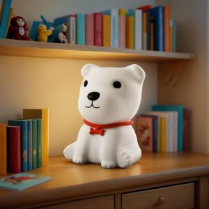 Bnhgc-| Lumière De Nuit Pour Enfants En Forme De Chien Avec Batterie Interne Rechargeable, Lampe De Chevet Pour Chambre De Bébé 6 Couleurs Avec Régulateur D'intensité Et Minuterie D'arrêt - Neuf