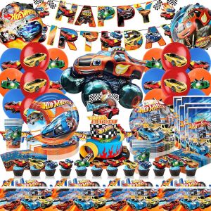 108 D&eacute;co Anniversaire,D&eacute;coration D'anniversaire Enfant,Vaisselle De F&ecirc;te, D&eacute;coration Anniversaires Banniere,Ballons,Assiettes,Serviettes,Nappe,Cupcake Toppers,Ballons &Agrave; L'h&eacute;lium - Neuf