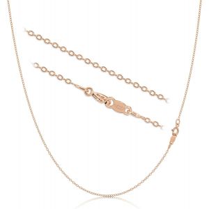 Kal-Chaîne En Argent 925 | Chaîne En Argent 1,3 Mm Pour Femmes | Chaîne Fine Et Solide Avec Maillons Ovales | Idéale Pour Les Pendentifs Ou Les Capes - Neuf