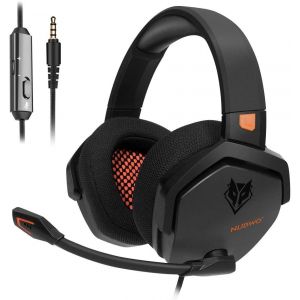 KALANKA-N16 Casque Gaming - Micro Annulant Le Bruit, Son St&eacute;r&eacute;o et Conception Confortable pour PS5, PS4, Xbox One, NS, PC, Ordinateur Portable et Mac - Orange - Neuf
