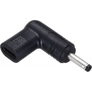 KALANKA-Adaptateur USB 3.1 Type-C femelle vers DC mâle, 15 V Type C vers DC35135 3,5 x 1,35 mm Adaptateur coudé pour PD Power Bank PD Source Notebook Laptop Tablet - Neuf