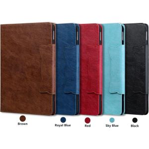 Coque Pour Tablette Samsung Galaxy Tab A 10,1"" 2016 Sm-T580/T585, Housse De Protection En Cuir Pu À Rabat Avec Fente Pour Carte Et Fonction Support - Boucle Chat Marron[Coq9129383] - Neuf