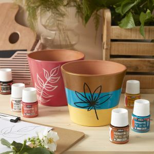 3253112 Émail peinture a froid céramique flacon de 45ml blanc - Neuf