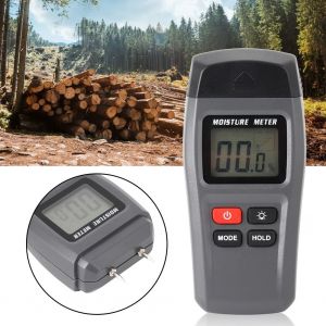 HJLIAN Humidimetre numerique LCD pour bois, testeur d'humidite du bois, detecteur, testeur de teneur en humidite - Neuf