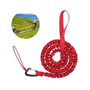 Corde De Remorquage Pour Vélo Pour Enfants ¿ Corde De Remorquage Élastique Durable Pour Un Cyclisme En Toute Sécurité Avec Les Enfants ¿ Longueur Réglable De 1,7 M À 3 M, Capacité De 225 Kg - Neuf